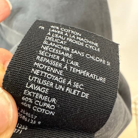 COS Folded-Collar Draped Dress Womans 4 Grey classic capsule lagenlook - Picture 7 of 9